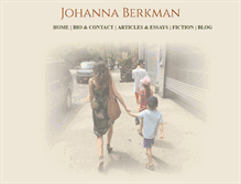 Tablet Screenshot of johannaberkman.com